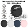 4 Pack Waterproof AirTag Holder for Kids, Air Tag Silicone