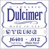 D'Addario J6401 Plain Steel Dulcimer Single String.012