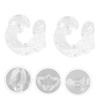 jojofuny 2pcs /2/1 Earphone Clips Earphone Holders -Lost Clip Set