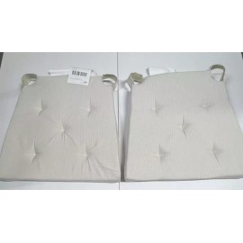 IKEA Lot of 2 IKEA JUSTINA Chair Pad 17/14 x 16 x 2" Natural Color  New 503.078.37