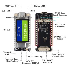 Mesh Node T114 V2 for Meshtastic Tracker nRF52840 LoRaWAN LoRa Development Board, LoRa Module with TFT Display 863-928 MHz BLE/WiFi Compatible with Arduino/Meshtastic (with GNSS Sensor)