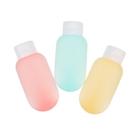 FOMIYES 3pcs Refillable Shampoo and Lotion Bottles Travel-friendly Squeezable Containers Lightweight and Leak Design for Easy Storage and Use