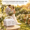 Bubble Machine for Outdoor Parties, Dual-Fan Automatic Bubble Blower with
