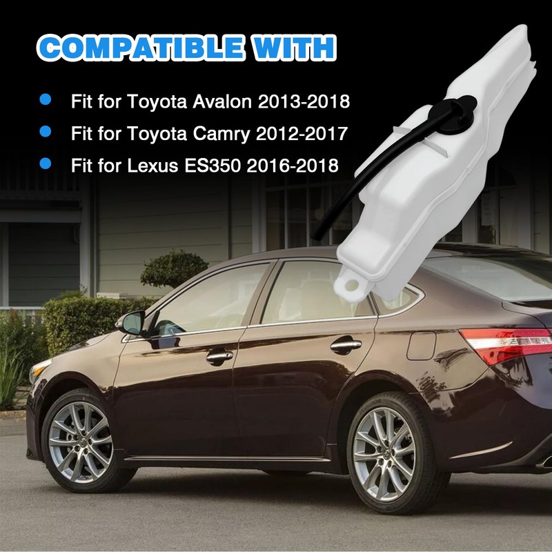 Engine Coolant Reservoir Tank Assembly With Cap Fit for Toyota