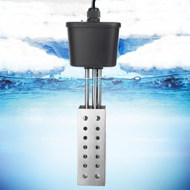 Saillong Pond Heater, Floating Deicer Heater for Outdoor Ponds, Koi Fish Warmer with Temperature Control and Power Indicator(250W, for Ponds up to 100 gal)