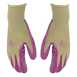 Set of 6 Long Cuff Digz Grip Planter Women's Medium Synthetic Leather Palm All Purpose Work/Garden Gloves - Comfort Fit - (3) 2 Packs