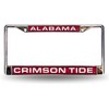 Rico Alabama Crimson Tide Chrome Metal License Plate Frame Holder