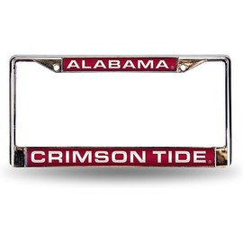 Rico Alabama Crimson Tide Chrome Metal License Plate Frame Holder