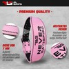 RL Grips® Leather Gym Belt - Padded Leather Lumbar Support