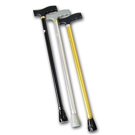 2-stage T-handle hiking stick, mountaineering equipment stick silver