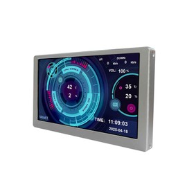 VSDISPLAY 5 Inch LCD Monitor 800x480 for Computer PC Case Temp Display Sensor Panel GPU CPU RAM Data Monitoring,Silver