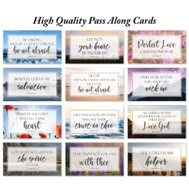 JBH Creations Be Not Afraid Bible Verse Cards with Full Scripture - Pack of 48