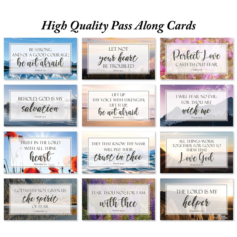 JBH Creations Be Not Afraid Bible Verse Cards with Full