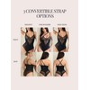 Pinsy Shapewear Smoothing Lace Bodysuit, Black, Large