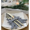 MKISHINE Christmas Decoration Cutlery Bag Table Decoration Felt Christmas Tree