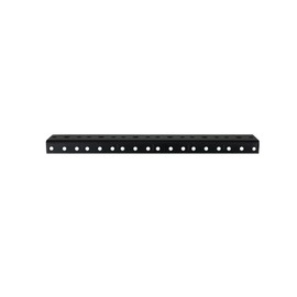Penn Elcom R0828/12 Steel Rack Rail for Mounting Audio, Home Theatre, Recording Studio, PA Equipment, IT, One Pair Tapped and Thredded for 10/32 UNF, M5 or M6, 12 Rack Spaces (12U)