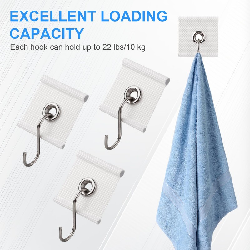 10pcs RV Awning Hooks, RV Awning Light Hooks for Pipe