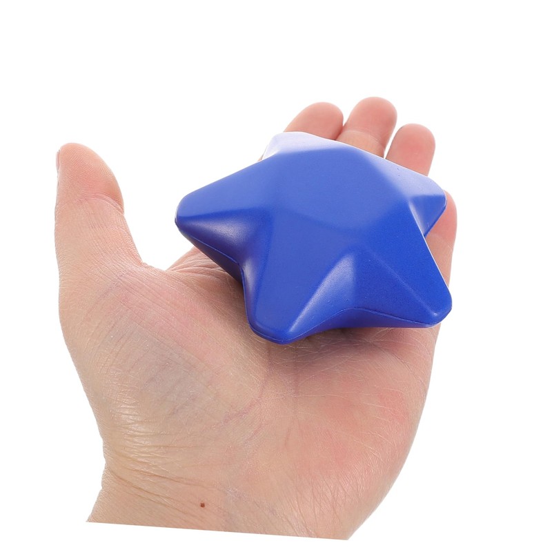 Parliky 4 Pcs Star Shape Stress Reliever Balls Hand Grip