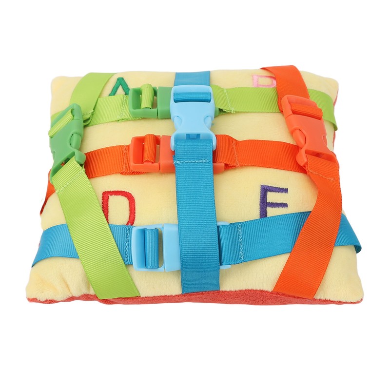 Elderly Dementia Pillow Buckle Release Colorful Straps Calming Comforting Sensory