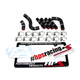 HPS 57-1344-BLK Black Silicone Heater Hose Kit Coolant