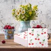 FYSUIMU 50Pcs Bow Cherry Scalloped Napkin Coquette Paper Luncheon Napkin