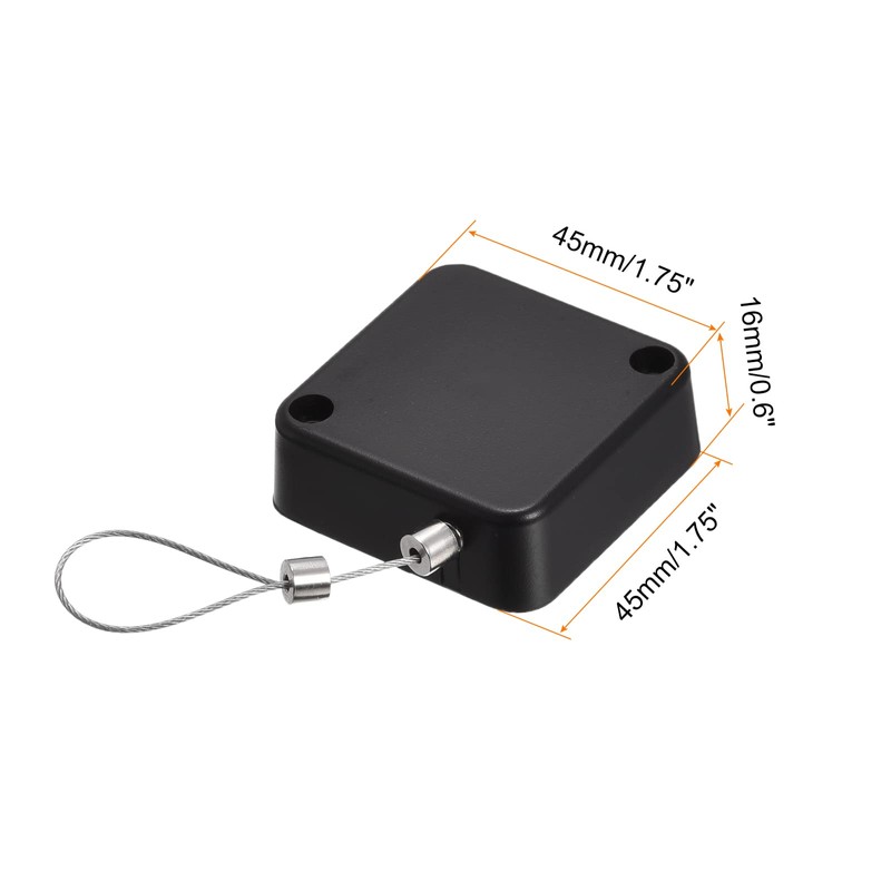 MECCANIXITY Retractable Cable Lock with Self-Adhesive, Remote Control Security Lock