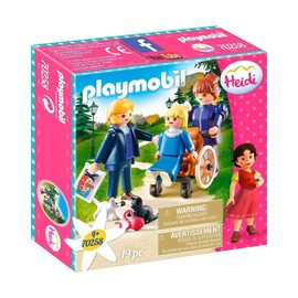 Playmobil 70258 Clara with her father and Miss Rottenmeier, Fun Imaginative Role-Play, PlaySets Suitable for Children Ages 4+