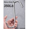 HONSHEN 12mm Heavy Duty Meat Hooks,10 inch Stainless Steel S-Hooks