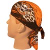 Danbanna Deluxe Live Free Ride Free Skull Flame Design Bandana