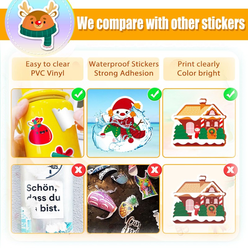 50 Sheets of Christmas Sticker Crafts