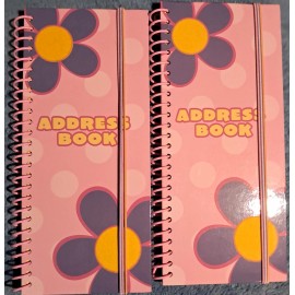 TARGET Brand New 2 Dottie Loves.. Address Book Sprial Bound With Elastic Band Closure,