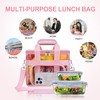 Clear Lunch Bag 10-Can with Adjustable Shoulder Strap for Women/Men,