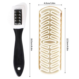 MUNSKT Suede Brush for Shoes, Shoe Brushes with Eraser, Shoe Brush, Wildledwer Care, Suede Brush, Crepe Brush, Suede Care Brush for Suede Leather, Nubuck, Suede, Pack of 3