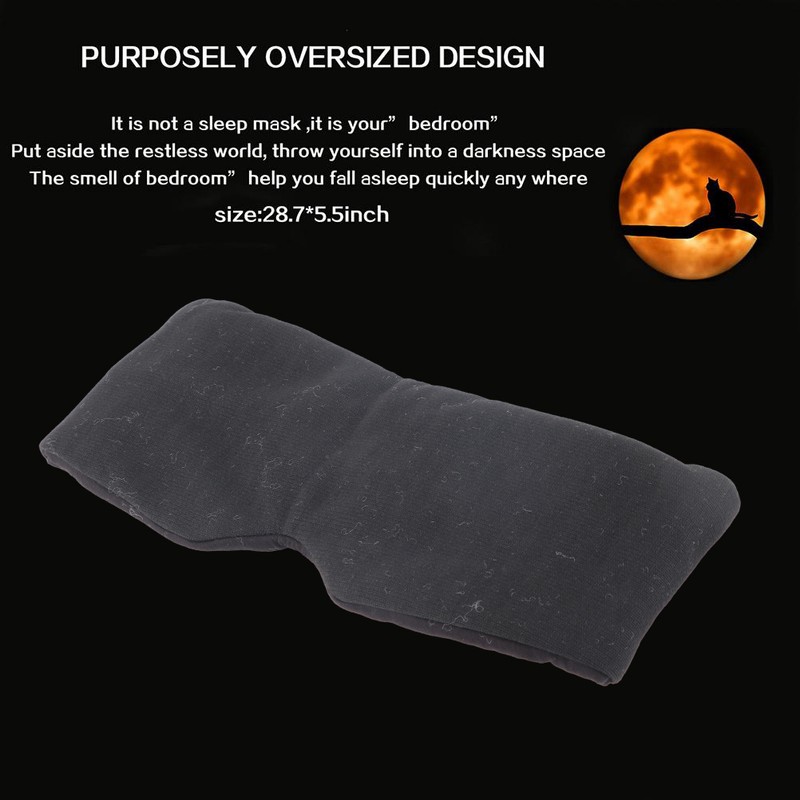 Cotton Sleep Cover Blackout Comfortable Eye Cover for Sleeping Adjustable