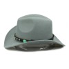 Syrios Gifts Gray Western Cowboy, Cowgirl Hat, Turquoise, Men Women