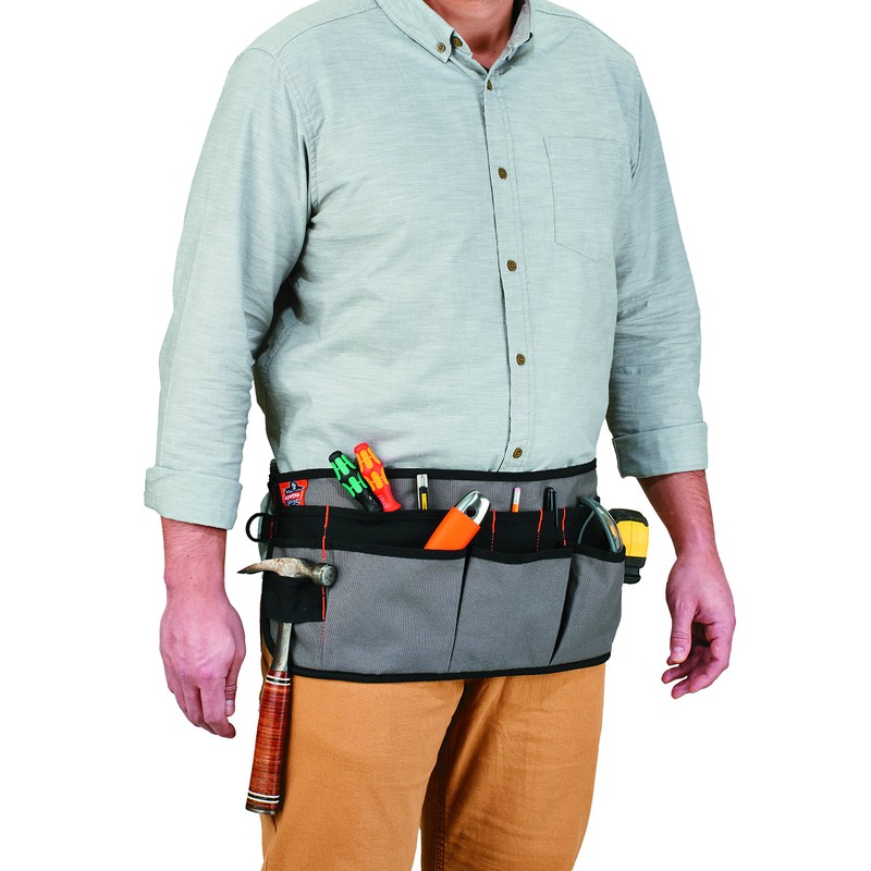 Ergodyne Arsenal 5707 Tool Work Waist Apron, 14-Pockets, Gray