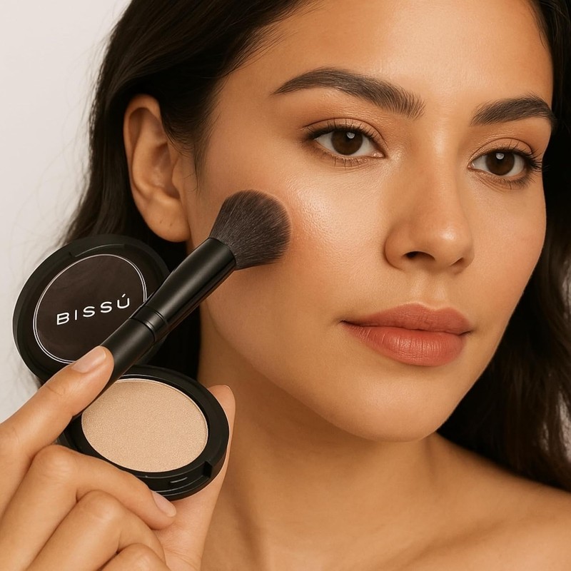 Kit Iluminadores BISSÚ – Iluminador Compacto, Iluminador Líquido y Rubor