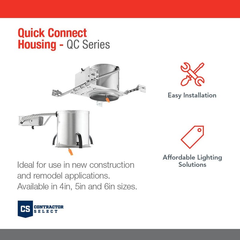 Juno 4" Quick Connect Housing for LED Recessed Lights for