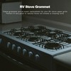 AIEX 12 Pcs RV Stove Top Grommets, Black Furnace Grommet