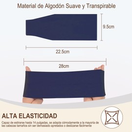 Diademas Deportivas 6 Piezas, Diademas Ejercicio para Mujer Yoga, Diadema Elástica Suave Que Absorbe el Sudor, Adecuada para Hombres Deportes de Corriendo