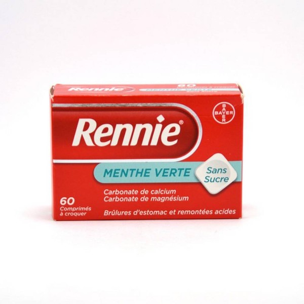 Categories:Bloating and flatulence,Gastrointestinal tract,Pharmacy RENNIE WITHOUT SUGAR, CHEWABLE TABLET
