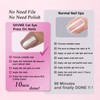 Light Pink Cat Eye Press on Nails Short Square, Sparkling