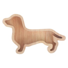 Cabilock Christmas Dachshund Dog Shaped Wooden Serving Platters, Cute Cheese Tray Platter Servers for Home Decor, 7.28x4.33x1.10 Inch, Multi-Functional Dachshund Tray for Daily Use