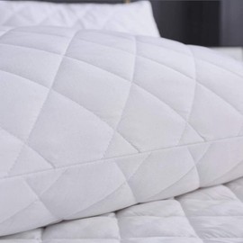 EDS Pillow Protectors Pack of 2 Quilted and Zipped Anti Allergy Soft and Comfortable Microfiber Pillowcase Protectors Breathable Pillow Protectors (PACK OF 2)