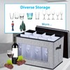 JAYSDAYLY Stemware Storage Cases with Dividers,Wine Glass Storage Box,Hard Shell