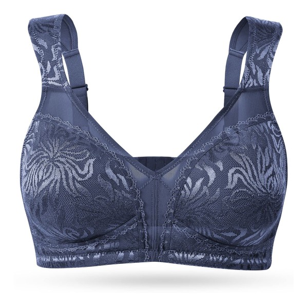 Wingslove Women's Full Coverage Non Padded Comfort Minimizer Wire-Free Bra