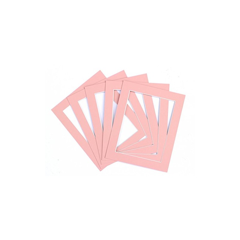 Frame Company Pack of 10 Pink Mounts 6x4 for 5x3