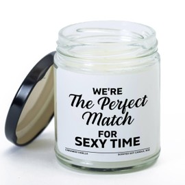 Valentine Day Vanilla Candle - Light for D - Funny Gift for Him Husband Boyfriend Men Valentine Romantic Couple Anniversary