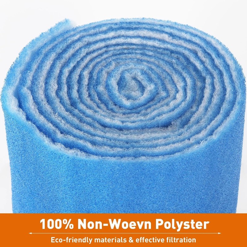 MGT 140 Inch BLUE BONDED AQUARIUM FILTER MEDIA PAD 12"