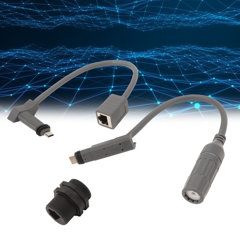 1 Pair SPX Plug to RJ45 Adapters Waterproof 1200Mbps Transfer